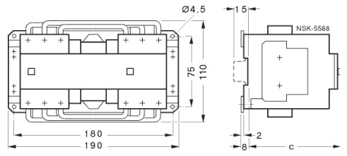 SIEMENS+N02+3TD44系列机械联锁可逆接触器(额定电流:32A)+外形尺寸1