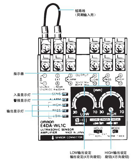 E4DA系列超声波位移传感器使用说明