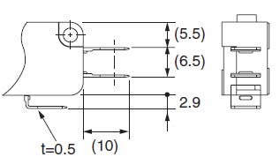 OMRON+V-15-1A5-T型微动开关+安装方式