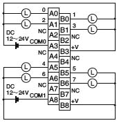 CJ1/CJ1M系列晶体管输出单元接线方式