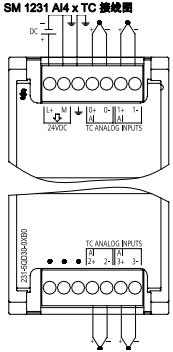 !!!!!!!SIEMENS+SM 1231热电偶信号模块+接线方式1