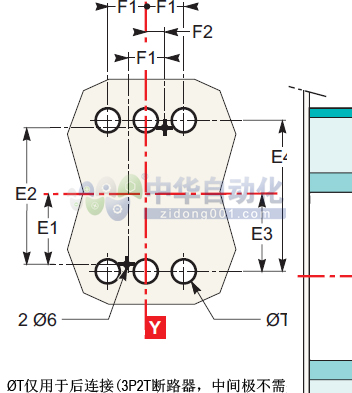 ！！！！Schneider+NSX250S系列配电保护型断路器+安装方式2