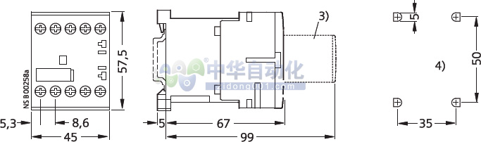 ！！！！SIEMENS+3RT1016系列接触器+安装方式2