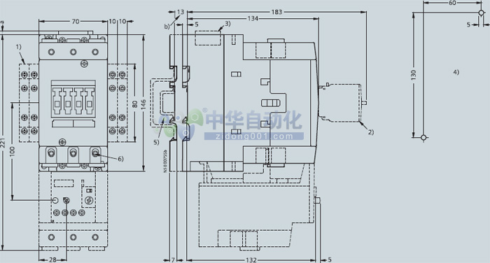 ！！！！SIEMENS+3RT5046系列接触器+安装方式1