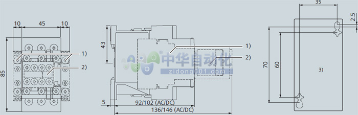 ！！！！SIEMENS+3RT6023系列接触器+安装方式1