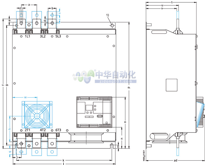 ！！！！SIEMENS+3RW44(113~1214A)系列高性能型软起动器+安装方式2