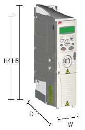 ACS150系列通用机械传动(三相电压380-480V)安装方式