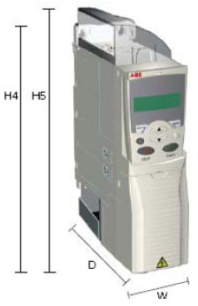 ACS350系列通用机械传动(单相200-240V)安装方式