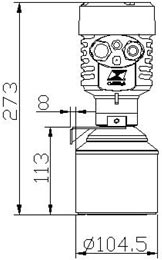 ！！！！ColliHigh+JCS大量程超声波物位变送器+安装方式1