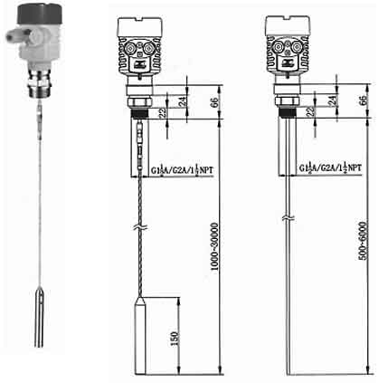 JLD-D01系列导波雷达物位变送器安装方式