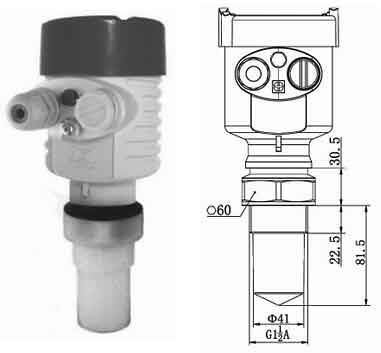 JLD-M01系列脉冲型雷达物位变送器安装方式