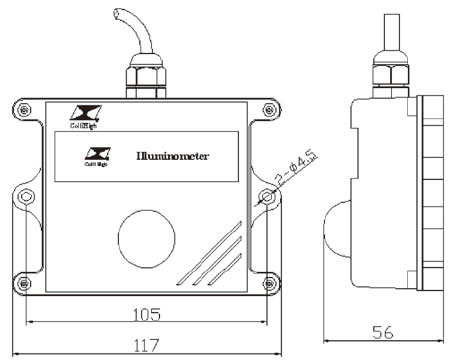 ColliHigh+ZD-6系列照度变送器+尺寸图1