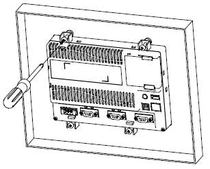 Delta+DOP-B系列触摸屏(7寸屏)+安装安式+3