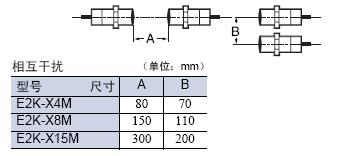 E2K-X系列圆柱型接近开关注意事项