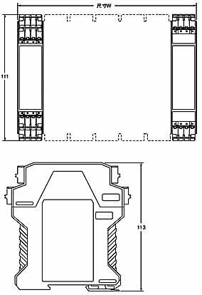 F3SX-E-□□□系列DC半导体安全输出型控制器安装方式