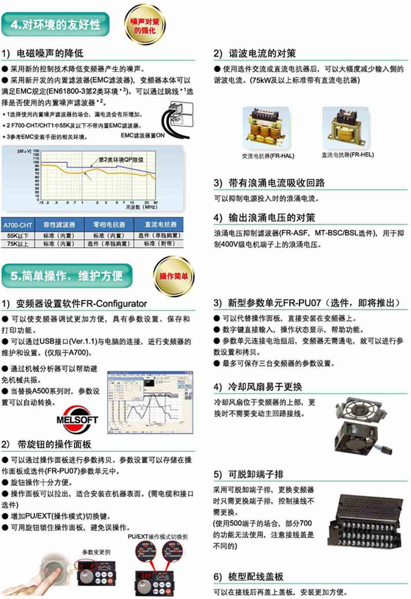 FR-A740系列高性能矢量变频器简介说明