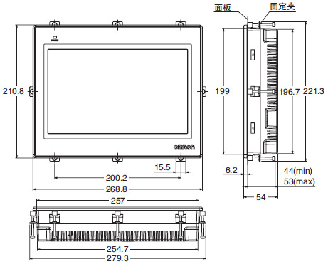 OMRON+G01+NB系列可编程终端+外形尺寸2