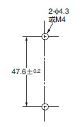 OMRON+G3NA系列固态继电器+安装孔加工尺寸