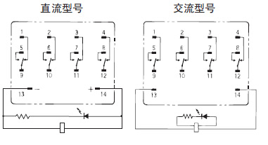 OMRON+LY4N-J系列一般通用继电器+端子配置