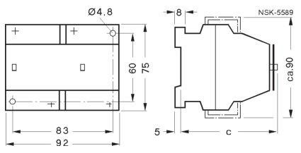 SIEMENS+3TD系列机械联锁可逆接触器+外形尺寸1