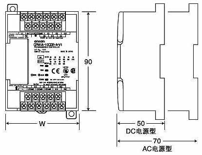 CPM1A-V1系列可编程控制器 CPU单元安装方式